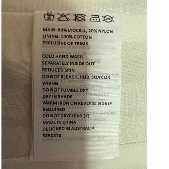 Bardot Gracious White Floral Sleeveless Strapless Bandeau Corset Crop Tank Top M - Picture 5 of 5